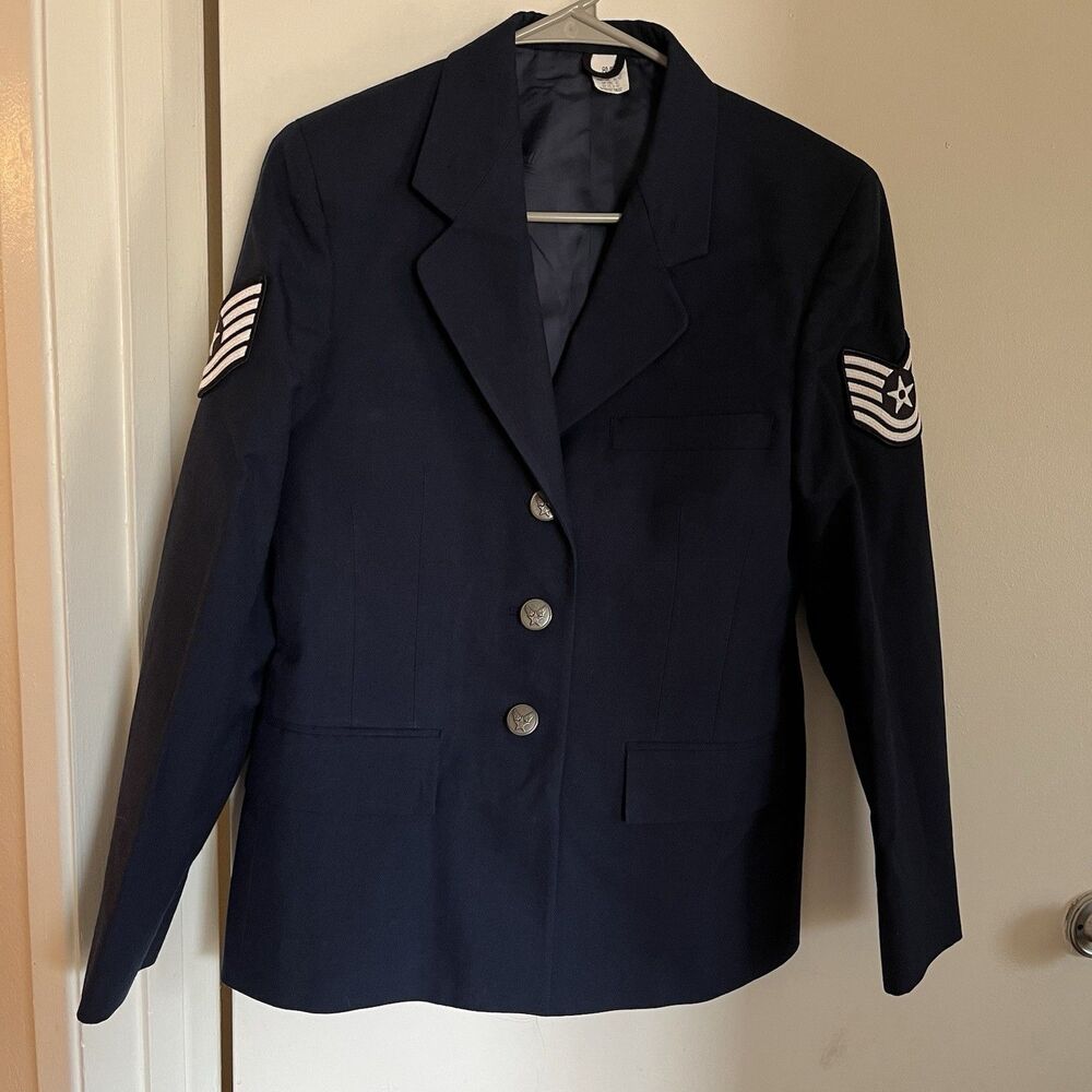 ASU Coat Female Service Jacket Dress Army Blue Size 8MR USAF